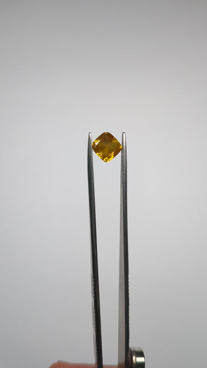 CLOSEOUT - Cushion Cut Yellow Diamond Full Cut - 2.06cts - 06556