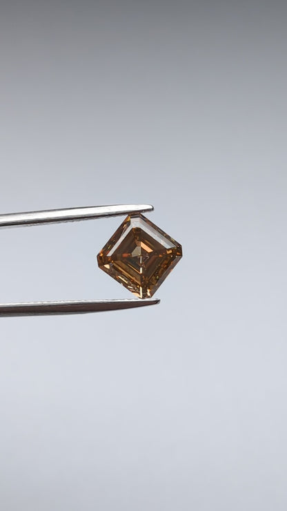 Emerald Cut Brown Diamond Full Cut - 3.09cts - 03204