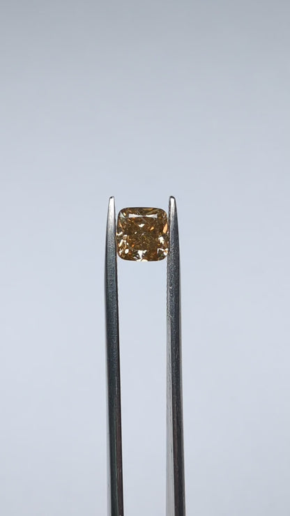 CLOSEOUT - Cushion Cut Brown Diamond Full Cut- 1.51cts - 08482