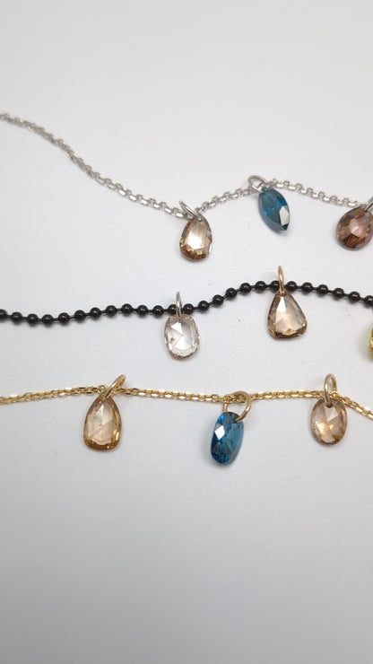 N A K E D Diamond Pendants in 14K - Fancy Colors