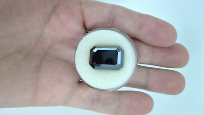 Emerald Cut Black Diamond Full Cut  - 42.25cts - 06538