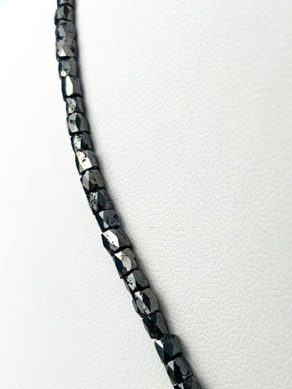 16.5" Black Diamond Necklace in 14KW - NCK-244-CRDDIA14W-BK-16.5-03929 29ctw
